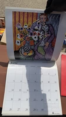 Henri Matisse 1994 Wall Calendar Vintage Cedco Art Calendar - Thumbnail 8