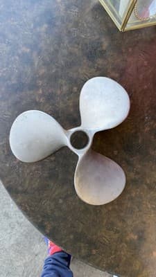 Vintage 3 Blade Aluminum Boat Propeller 11A Motor Pat Inboard Marine