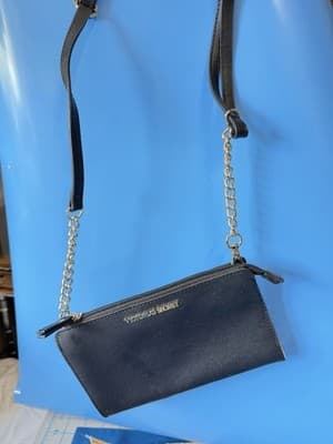 Victoria’s Secret Black Wristlet Crossbody Clutch Purse - Thumbnail 3