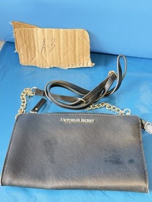 Victoria’s Secret Black Wristlet Crossbody Clutch Purse - Thumbnail 2
