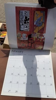 Henri Matisse 1994 Wall Calendar Vintage Cedco Art Calendar - Thumbnail 6