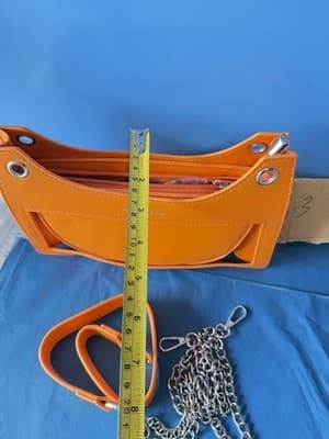 Oblivi & Lemon Orange Convertible Shoulder Crossbody Handbag New - Thumbnail 5