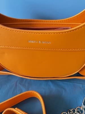 Oblivi & Lemon Orange Convertible Shoulder Crossbody Handbag New - Thumbnail 2