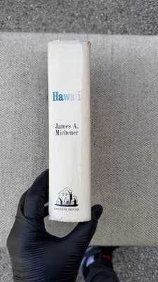 Hawaii James A Michener Hardcover Random House 33rd Printing w DJ - Thumbnail 3
