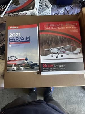 Gleim Private Pilot FAA Knowledge Test Prep + 2021 FAR/AIM Aviation Books Lot