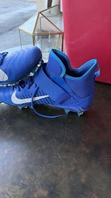 Nike Alpha Men’s Football Cleats Blue Mid Top Size 11 EUR 45 - Thumbnail 6
