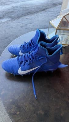 Nike Alpha Men’s Football Cleats Blue Mid Top Size 11 EUR 45