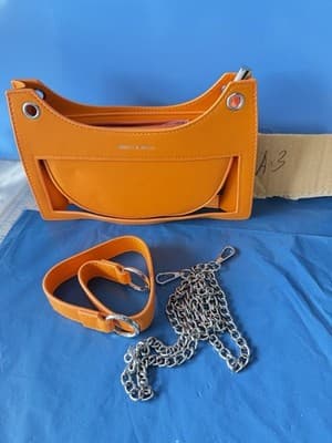 Oblivi & Lemon Orange Convertible Shoulder Crossbody Handbag New