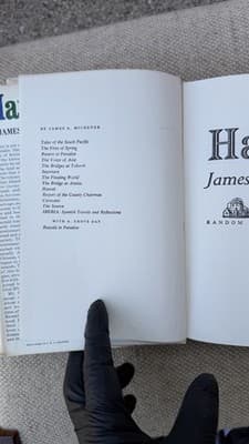 Hawaii James A Michener Hardcover Random House 33rd Printing w DJ - Thumbnail 10
