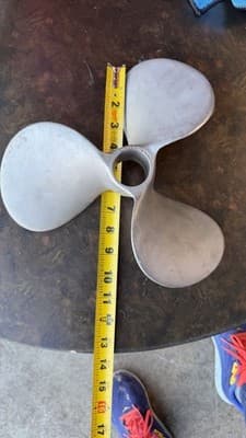 Vintage 3 Blade Aluminum Boat Propeller 11A Motor Pat Inboard Marine - Thumbnail 8