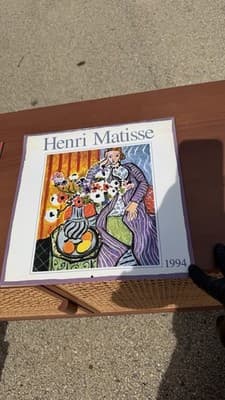 Henri Matisse 1994 Wall Calendar Vintage Cedco Art Calendar - Thumbnail 3