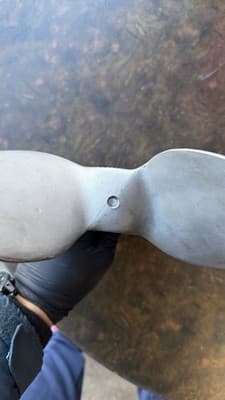 Vintage 3 Blade Aluminum Boat Propeller 11A Motor Pat Inboard Marine - Thumbnail 6