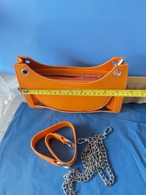 Oblivi & Lemon Orange Convertible Shoulder Crossbody Handbag New - Thumbnail 3