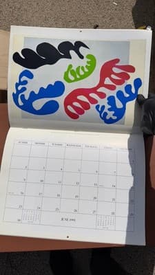 Henri Matisse Jazz 1991 Wall Calendar Art Institute of Chicago - Thumbnail 5