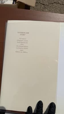 ALVAR Art Book w/ Original Hand Signed Lithograph Interior Amb Flors 1993 - Thumbnail 4