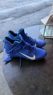 Nike Alpha Men’s Football Cleats Blue Mid Top Size 11 EUR 45 - Thumbnail 3