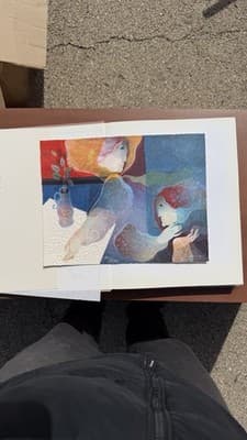 ALVAR Art Book w/ Original Hand Signed Lithograph Interior Amb Flors 1993 - Thumbnail 6