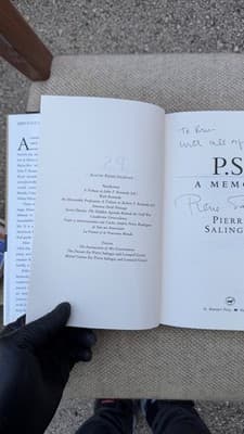 P.S. A Memoir Pierre Salinger Signed Inscribed HC St Martin’s Press - Thumbnail 4