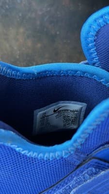 Nike Alpha Men’s Football Cleats Blue Mid Top Size 11 EUR 45 - Thumbnail 10