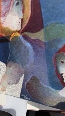 ALVAR Art Book w/ Original Hand Signed Lithograph Interior Amb Flors 1993 - Thumbnail 7