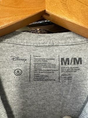 Neff Disney Mickey Mouse Graphic T-Shirt Gray Short Sleeve Men’s Medium - Thumbnail 3