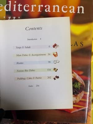 Cookbook Lot 3 Mediterranean Grilling Chocolate Rice & Risotto Hardcover - Thumbnail 16