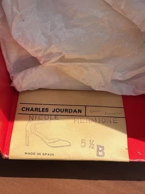 Charles Jourdan Heels 5.5 B Gray Leather Ankle Strap Pumps Made in Spain - Thumbnail 12
