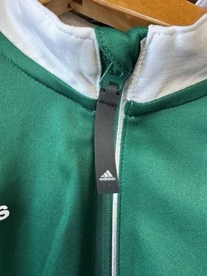 Adidas Climalite Green White 1/4 Zip Soccer Training Pullover Men’s Medium NWT - Thumbnail 7