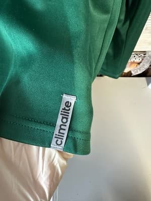Adidas Climalite Green White 1/4 Zip Soccer Training Pullover Men’s Medium NWT - Thumbnail 3