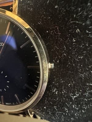 Rossling & Co. Swiss Quartz Watch Gold Mesh Black Dial Box Papers Needs Crown - Thumbnail 20