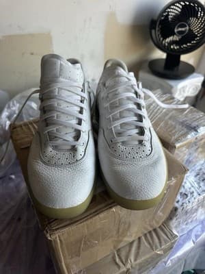 Adidas White Leather Indoor Handball Style Sneakers Men’s Size 13 - Thumbnail 3