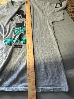 Neff Disney Mickey Mouse Graphic T-Shirt Gray Short Sleeve Men’s Medium - Thumbnail 8