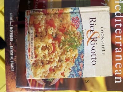 Cookbook Lot 3 Mediterranean Grilling Chocolate Rice & Risotto Hardcover - Thumbnail 15