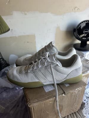 Adidas White Leather Indoor Handball Style Sneakers Men’s Size 13 - Thumbnail 6