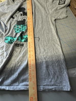 Neff Disney Mickey Mouse Graphic T-Shirt Gray Short Sleeve Men’s Medium - Thumbnail 7