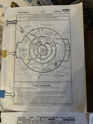 Jeppesen Aviation Charts Binder – Chicago, Frankfurt, Warsaw, 1980s-2018 - Thumbnail 5