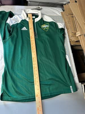 Adidas Climalite Green White 1/4 Zip Soccer Training Pullover Men’s Medium NWT - Thumbnail 13