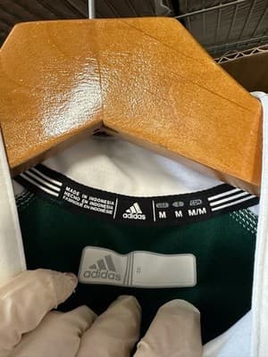 Adidas Climalite Green White 1/4 Zip Soccer Training Pullover Men’s Medium NWT - Thumbnail 8