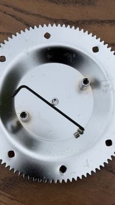 Metal Rotisserie/Skewer Rack Parts Set of 2 Round Gear Plates - Thumbnail 6