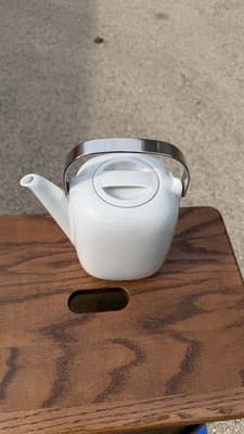 Rosenthal Studio Line 100 Jahre Germany White Porcelain Teapot - Thumbnail 2