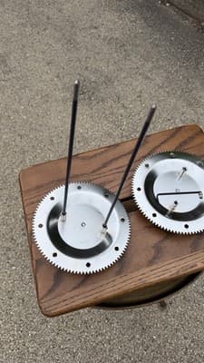 Metal Rotisserie/Skewer Rack Parts Set of 2 Round Gear Plates - Thumbnail 8