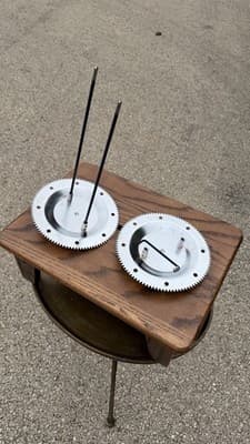 Metal Rotisserie/Skewer Rack Parts Set of 2 Round Gear Plates - Thumbnail 10