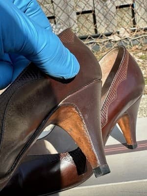 Bruno Magli Brown Croc Leather Heels 5.5B Italy Vintage - Thumbnail 7