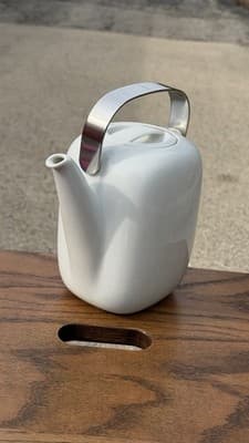Rosenthal Studio Line 100 Jahre Germany White Porcelain Teapot - Thumbnail 8