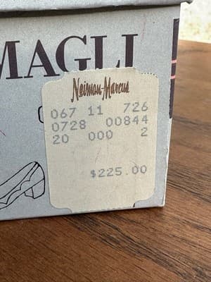 Bruno Magli Brown Croc Leather Heels 5.5B Italy Vintage - Thumbnail 3