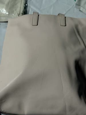DKNY Beige Tote Bag Embossed Logo Large Shopper Handbag - Thumbnail 5
