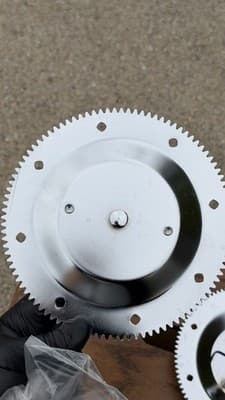 Metal Rotisserie/Skewer Rack Parts Set of 2 Round Gear Plates - Thumbnail 5
