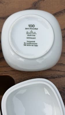 Rosenthal Studio Line 100 Jahre Germany Creamer Sugar Bowl Set - Thumbnail 7