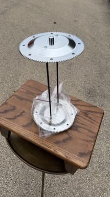 Metal Rotisserie/Skewer Rack Parts Set of 2 Round Gear Plates - Thumbnail 12