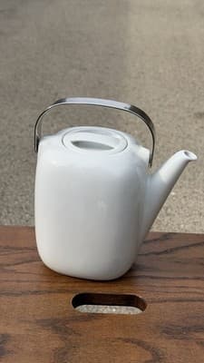 Rosenthal Studio Line 100 Jahre Germany White Porcelain Teapot - Thumbnail 9